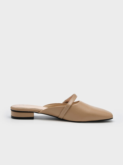 Giày mule nữ thiết kế ánh bạc thời trang chất liệu da microfiber thương hiệu LA CAMIE DB5B0084 - Hình ảnh 3