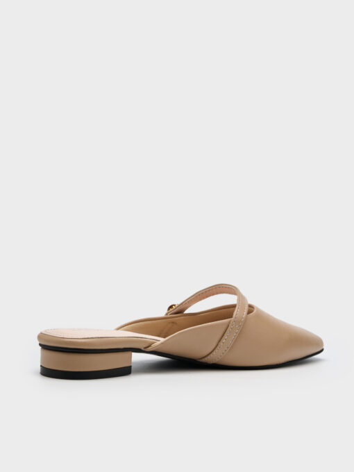 Giày mule nữ thiết kế ánh bạc thời trang chất liệu da microfiber thương hiệu LA CAMIE DB5B0084 - Hình ảnh 5