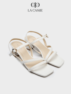 Giày cao gót nữ thiết kế pastel nhẹ nhàng chất liệu da microfiber thương hiệu LA CAMIE GC5B0093