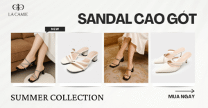 sandal cao gót
