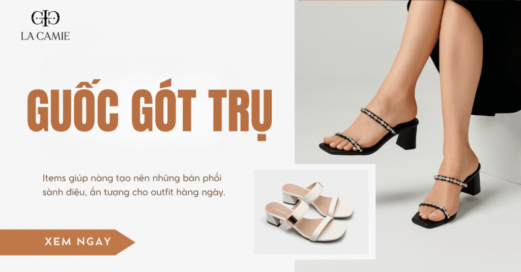 guốc gót trụ
