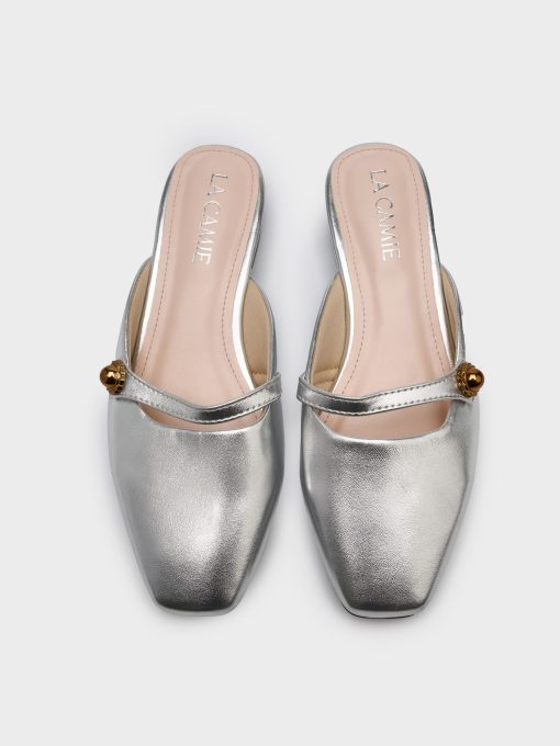 Giày mules bệt mũi vuông - DB5B0084 - Ảnh 7