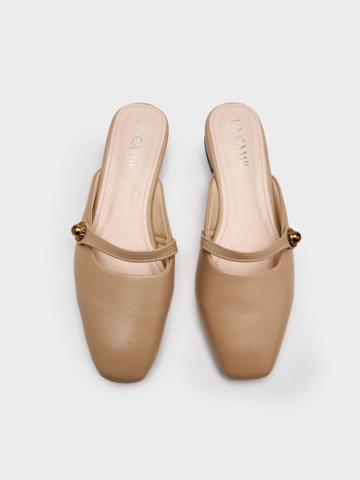 Giày mules bệt mũi vuông - DB5B0084 - Ảnh 8