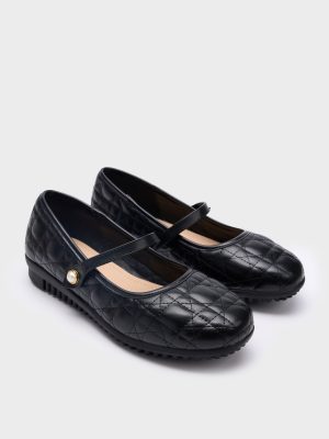 Giày búp bê mũi tròn da PU GB5B0099 - Giày dép nữ đẹp thương hiệu La Camie