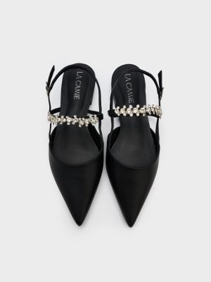 Giày bệt mũi nhọn quai đính đá – GC5B0090Giày bệt mũi nhọn quai đính đá – GC5B0090