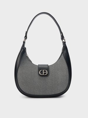 Xu hướng túi xách nữ phong cách retro nắp cài họa tiết xương cá – TX5A0506