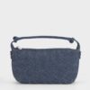 Túi đeo vai woven xanh denim, dáng chữ nhật gọn nhẹ – TX5A0801
