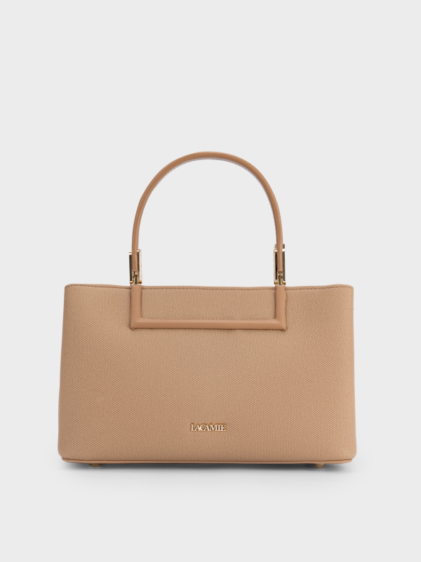 Túi xách da cao cấp vân sần kiểu satchel đứng dáng, quai kim loại sang trọng – TX5A0802