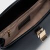 Túi đeo vai nắp cong flap khóa vuông, da cao cấp bán bóng – TX5A0806