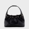Túi xách hobo nhún miệng đính đinh tán TX5A0807