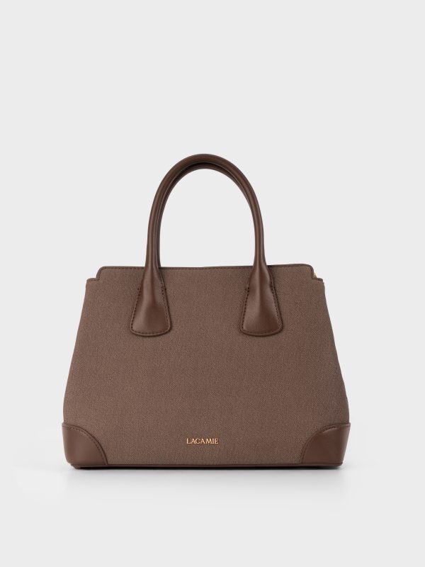 Túi Xách Nữ Dáng Tote Da Cao Cấp Phối Canvas TX6A0817 La Camie