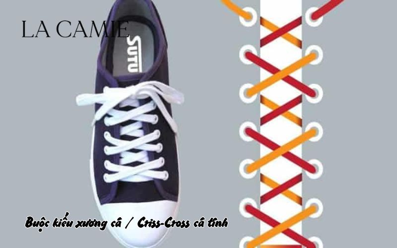 Cách buộc dây giày nữ đẹp Buộc kiểu xương cá / Criss-Cross cá tính