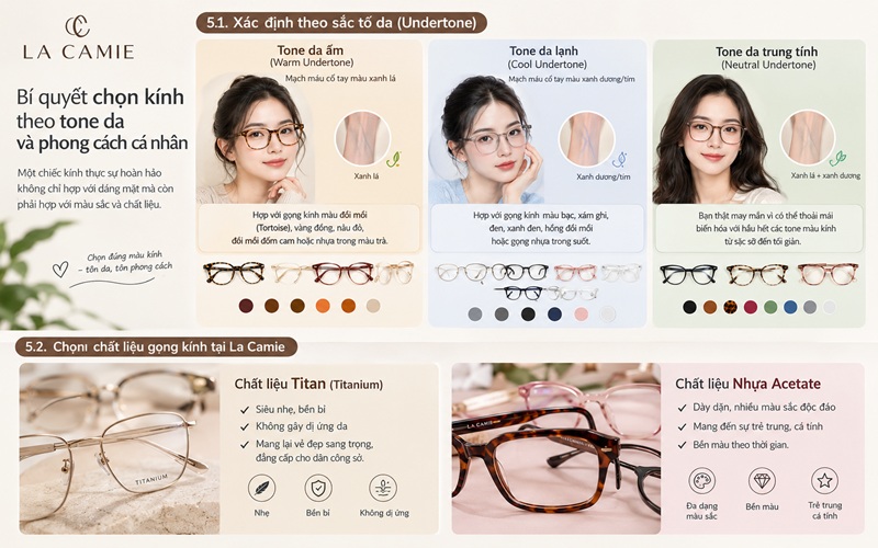 Bí quyết chọn kính theo tone da và phong cách cá nhân
