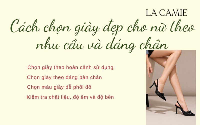 Cách chọn giày đẹp cho nữ theo nhu cầu và dáng chân