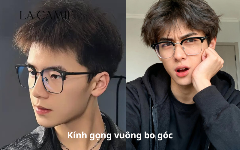 Kính gọng vuông bo góc