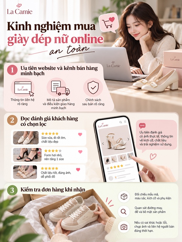 Vì sao nên tìm hiểu kỹ trước khi mua giày dép nữ