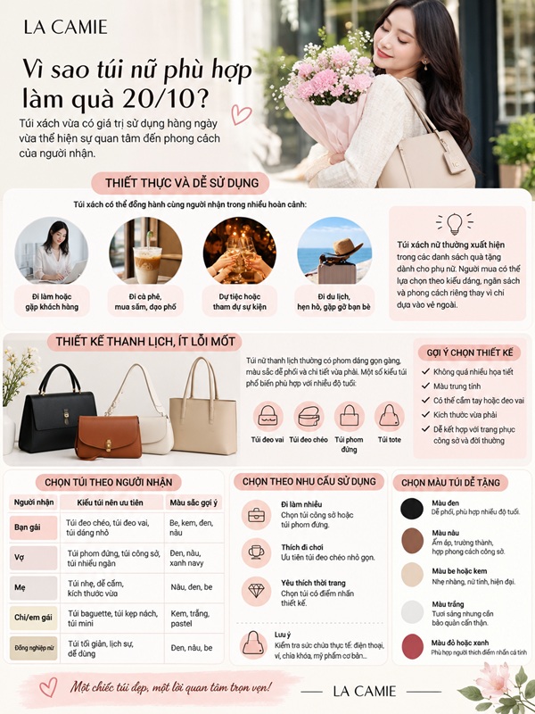 Túi Nữ Thanh Lịch Làm Quà 20/10