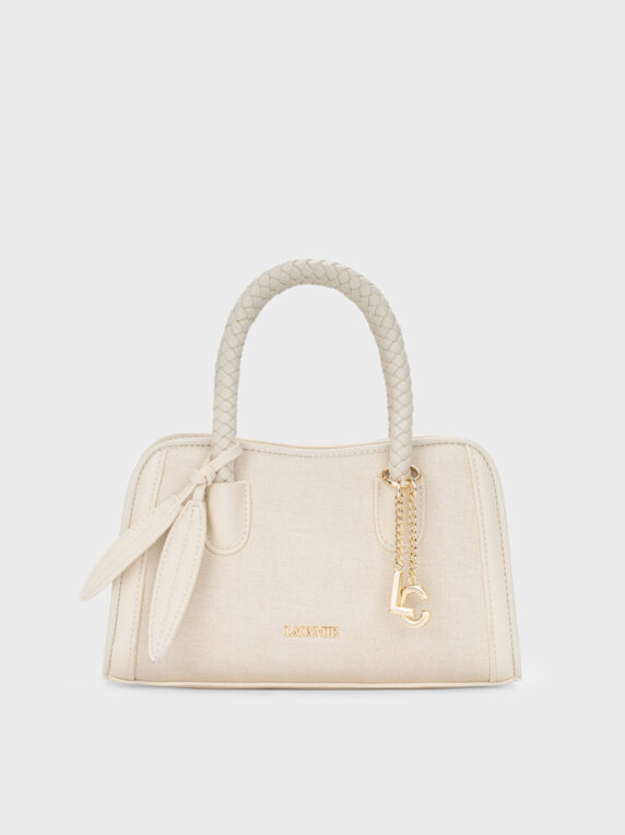 Túi Xách Satchel Quai Bện Da Microfiber TX6LD0302